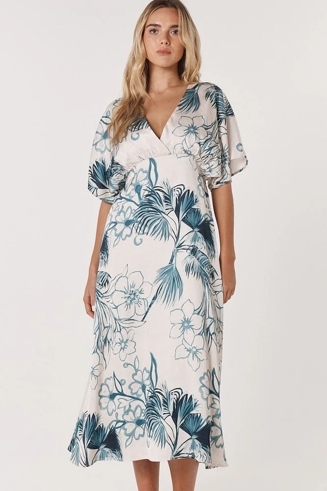 Fate + Becker | Solstice Palms Midi Dress