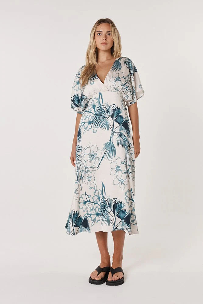 Fate + Becker | Solstice Palms Midi Dress