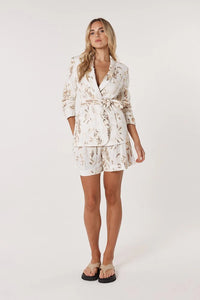 Fate + Becker | Ines Sequin Linen Blazer