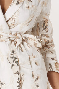 Fate + Becker | Ines Sequin Linen Blazer