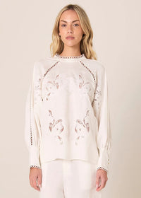 Fate + Becker | Aven Embroidered Blouse