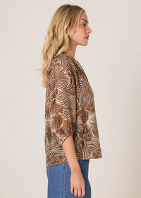 Fate + Becker | Tallulah Split Neck Blouse