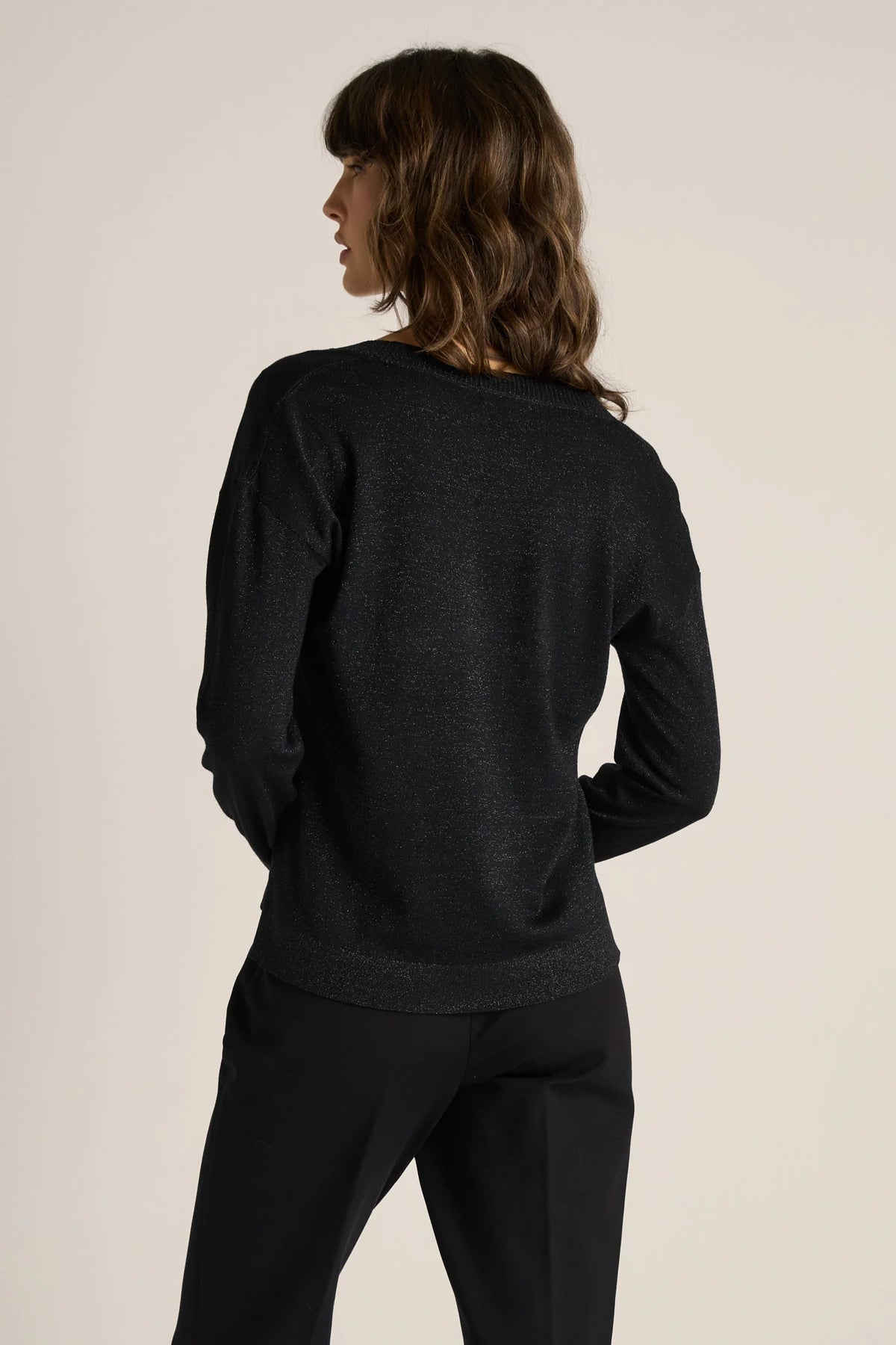 Fate + Becker | Oriane Sparkle V-Neck Knit