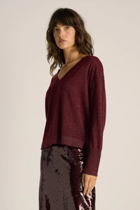 Fate + Becker | Oriane Sparkle V-Neck Knit