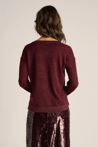 Fate + Becker | Oriane Sparkle V-Neck Knit