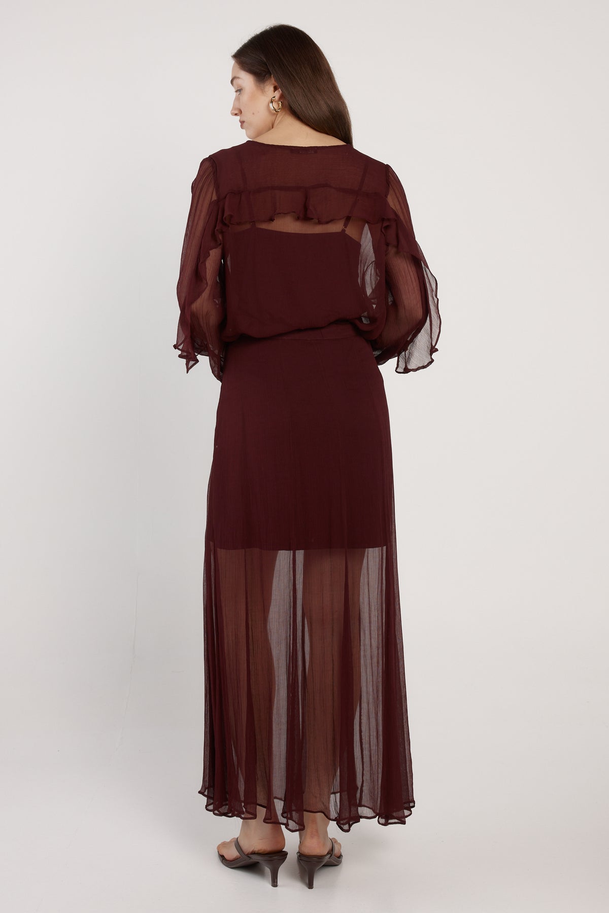 Fate + Becker | Odette Ruffle Blouse - Plum