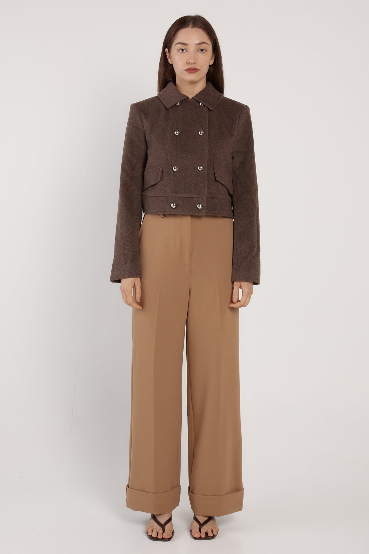 Fate + Becker | Devyn Wool Blend Cropped Jacket