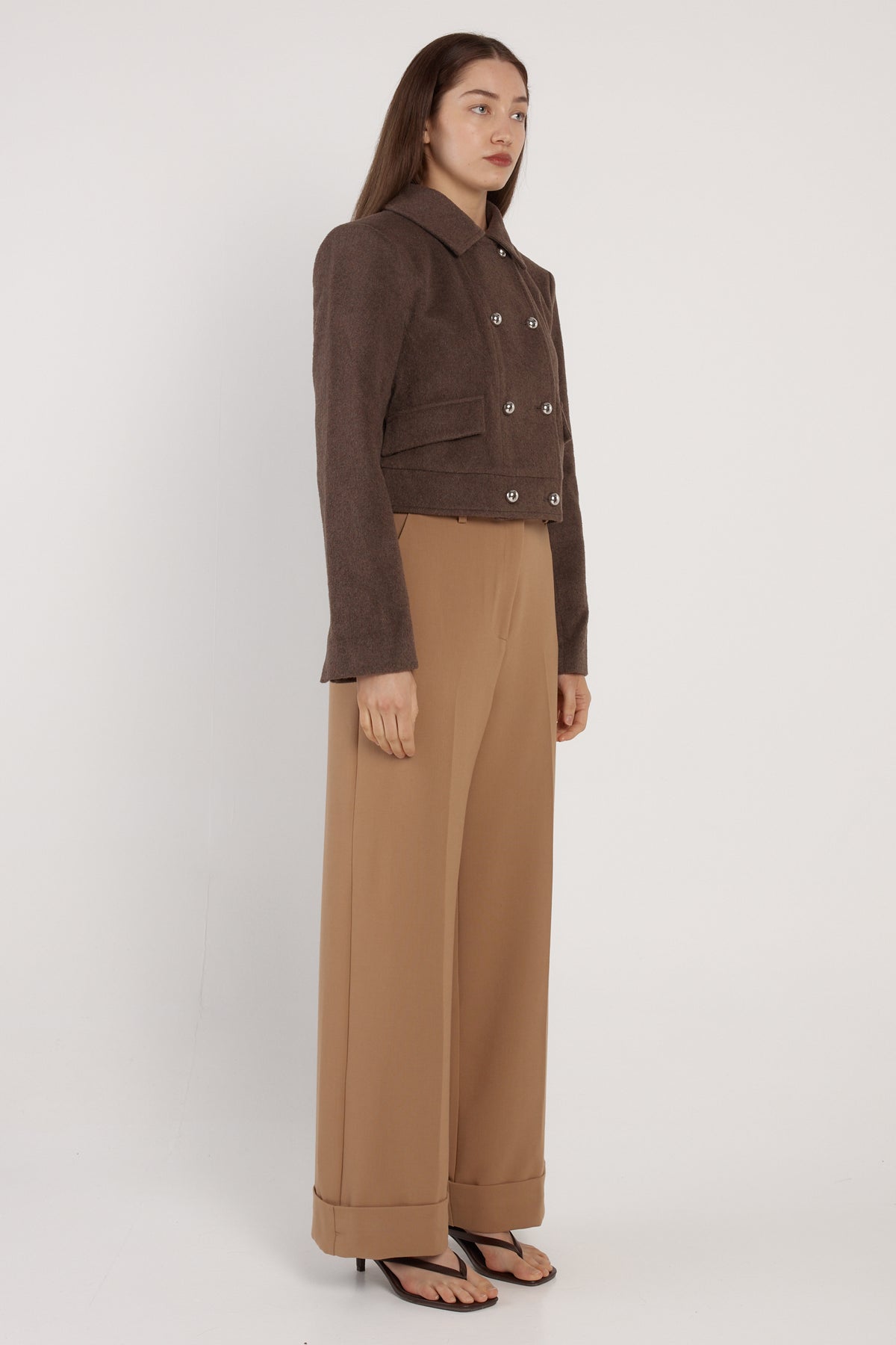 Fate + Becker | Devyn Wool Blend Cropped Jacket