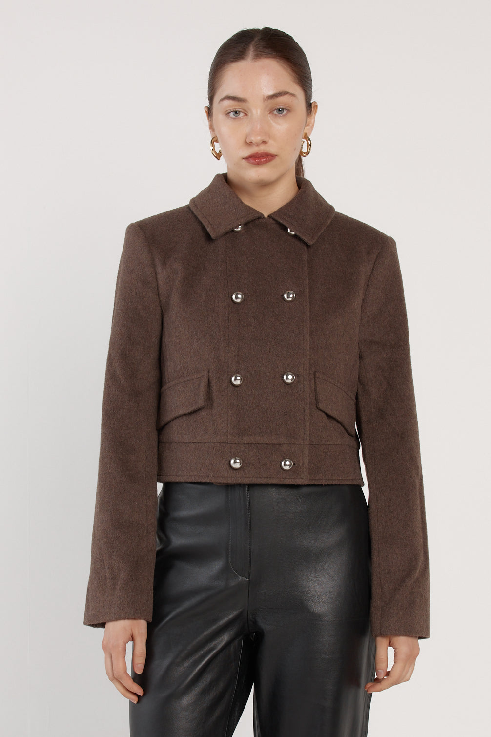 Fate + Becker | Devyn Wool Blend Cropped Jacket