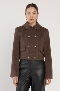 Fate + Becker | Devyn Wool Blend Cropped Jacket