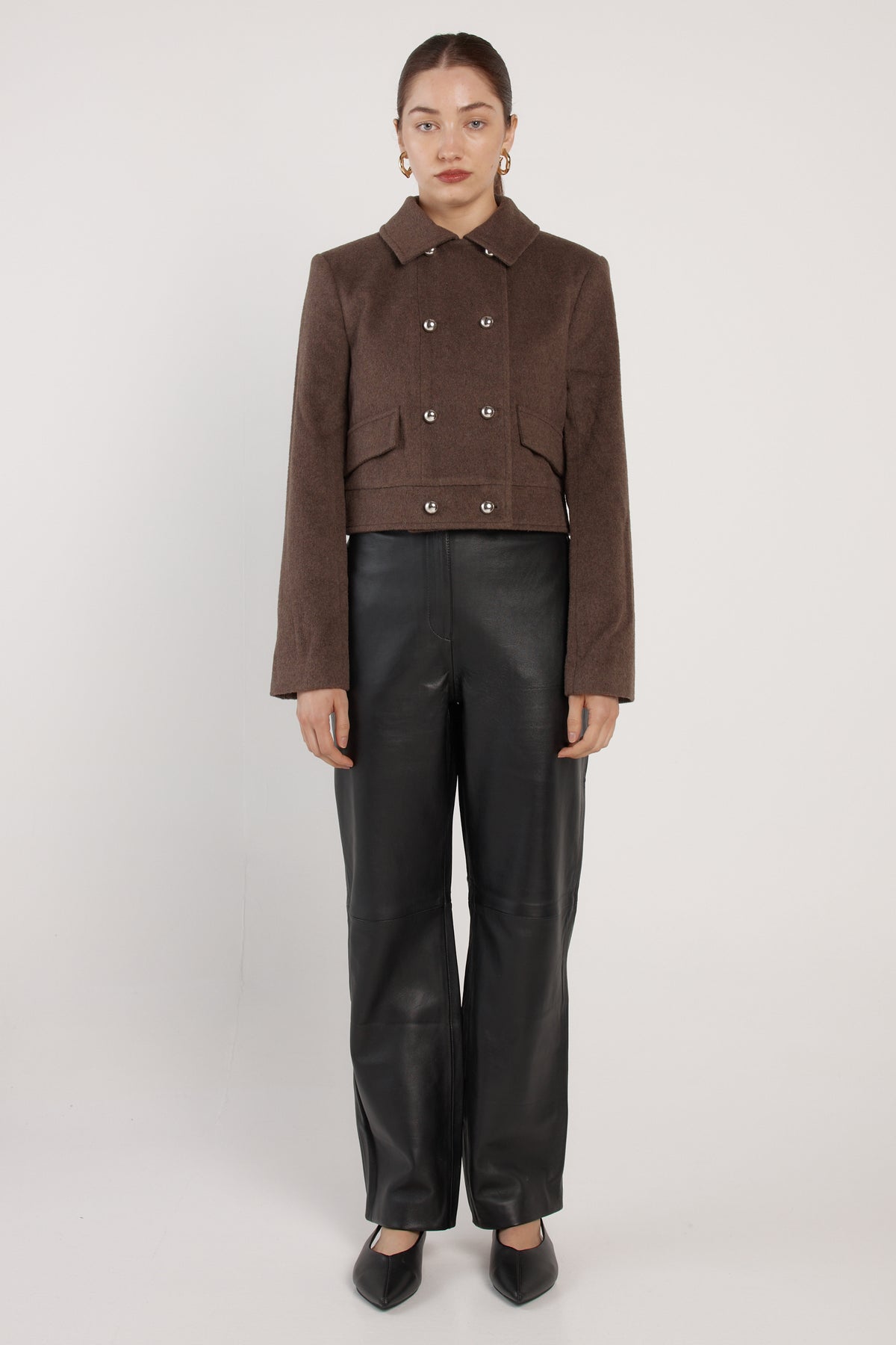 Fate + Becker | Devyn Wool Blend Cropped Jacket
