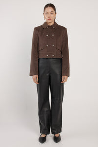 Fate + Becker | Devyn Wool Blend Cropped Jacket