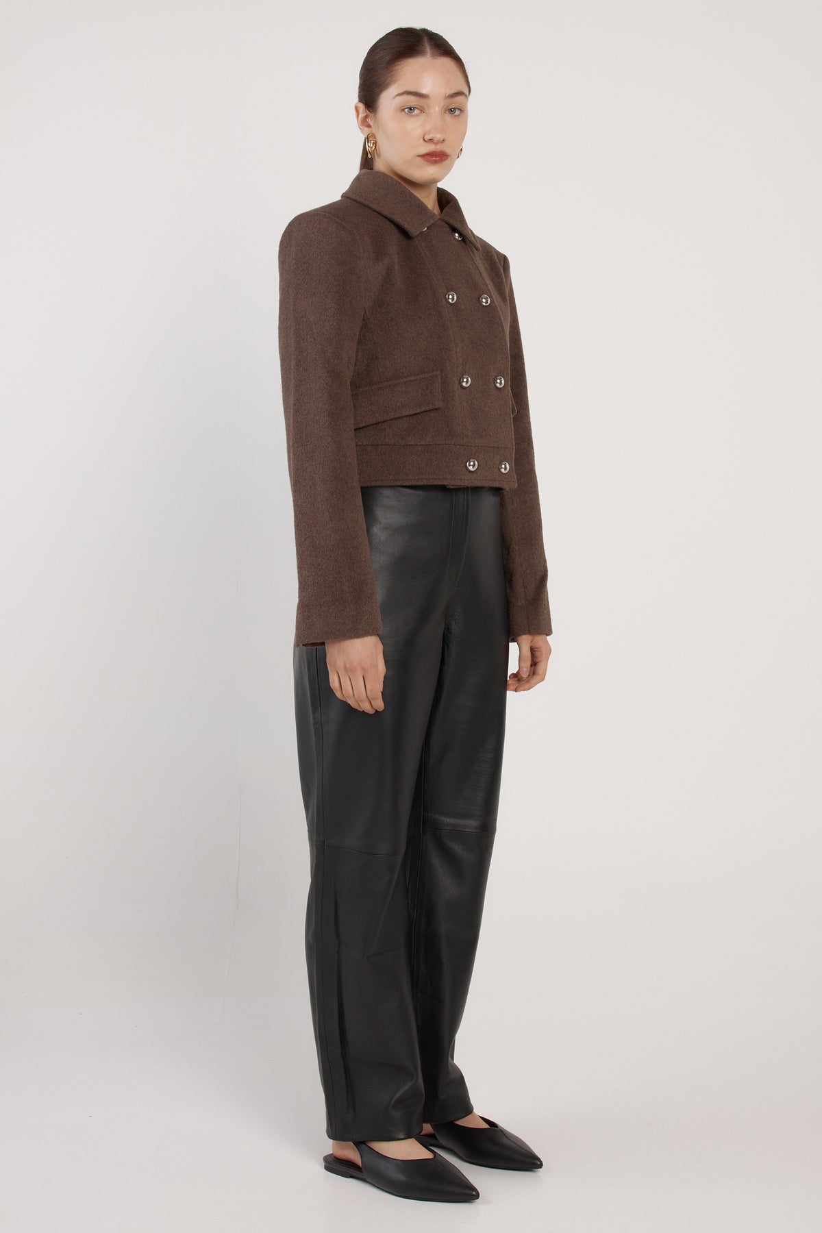 Fate + Becker | Devyn Wool Blend Cropped Jacket