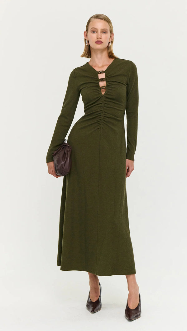 Staple the Label | Farrah Rib Midi Dress