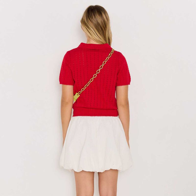 MINKPINK | Lila Pointelle Knit Tee