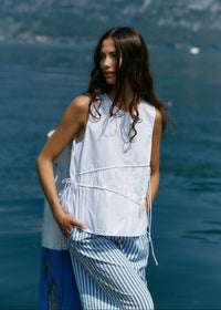 Sass | Elin Gathered Tie Top