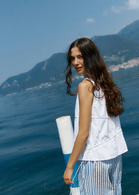 Sass | Elin Gathered Tie Top