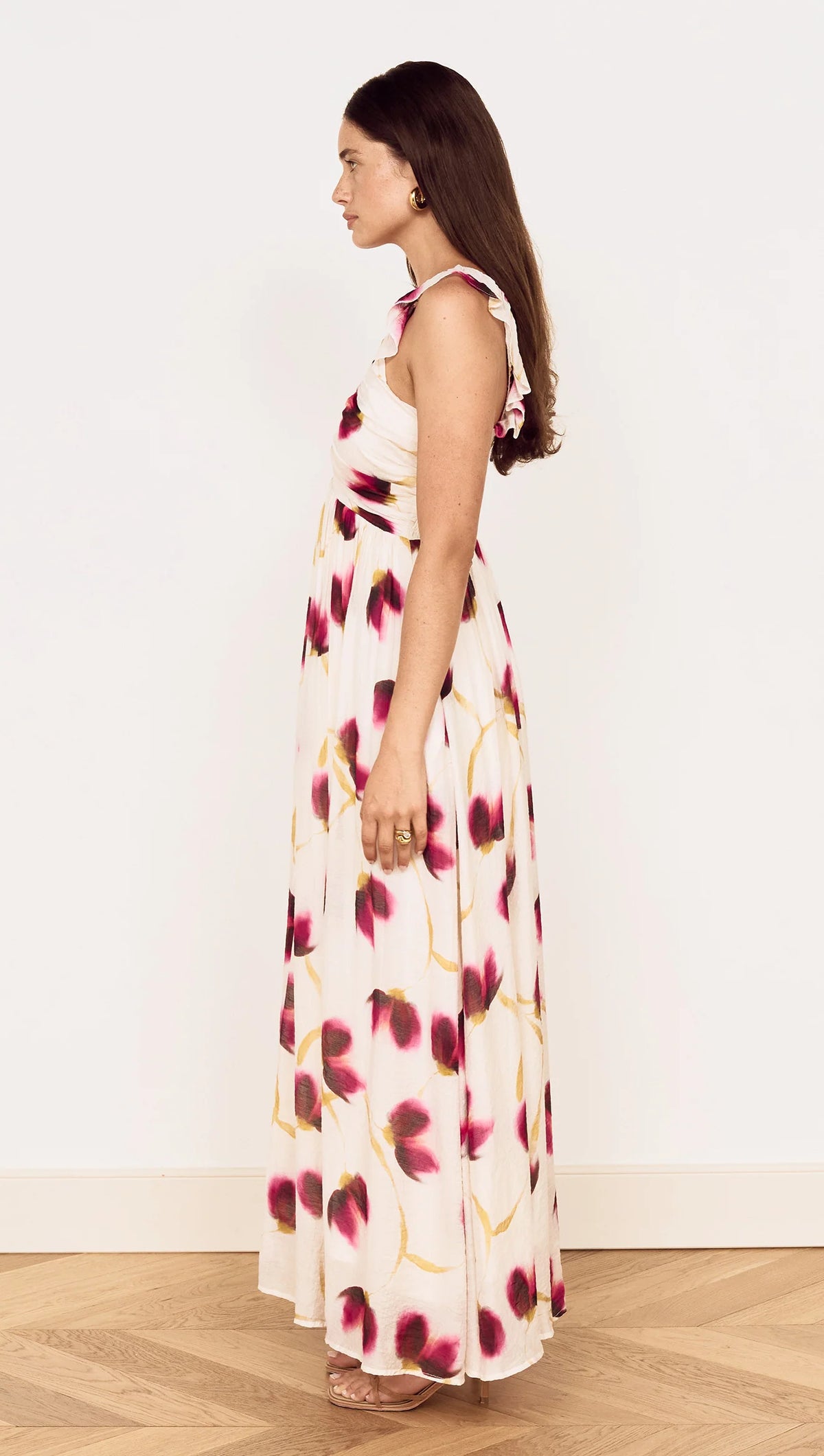 MINKPINK | Emery Ruffled Bias Maxi Dress