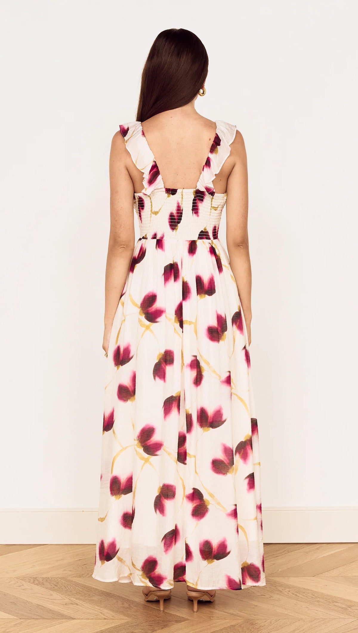 MINKPINK | Emery Ruffled Bias Maxi Dress