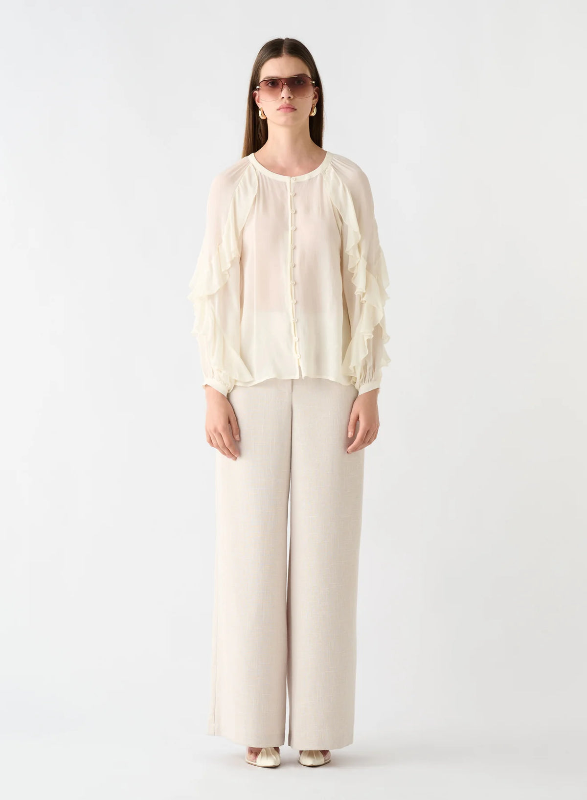 Esmaee | Fortune Ruffle Blouse