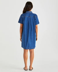 Sass | Vale Scalloped Denim Dress
