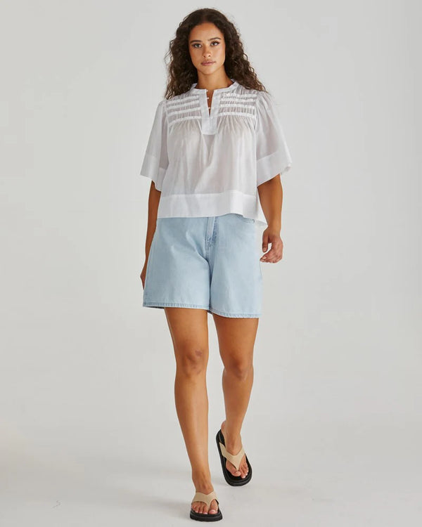 Sass | Pammi Ruffle Yoke Blouse