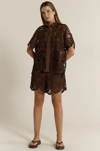 Fate + Becker | Elara Broderie Blouse