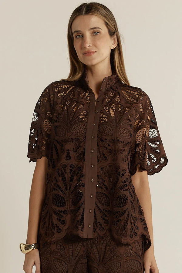 Fate + Becker | Elara Broderie Blouse