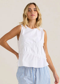 Sass | Elin Gathered Tie Top