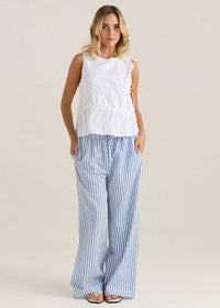 Sass | Elin Gathered Tie Top