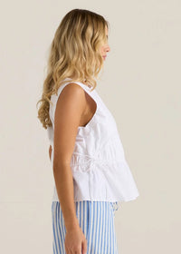 Sass | Elin Gathered Tie Top