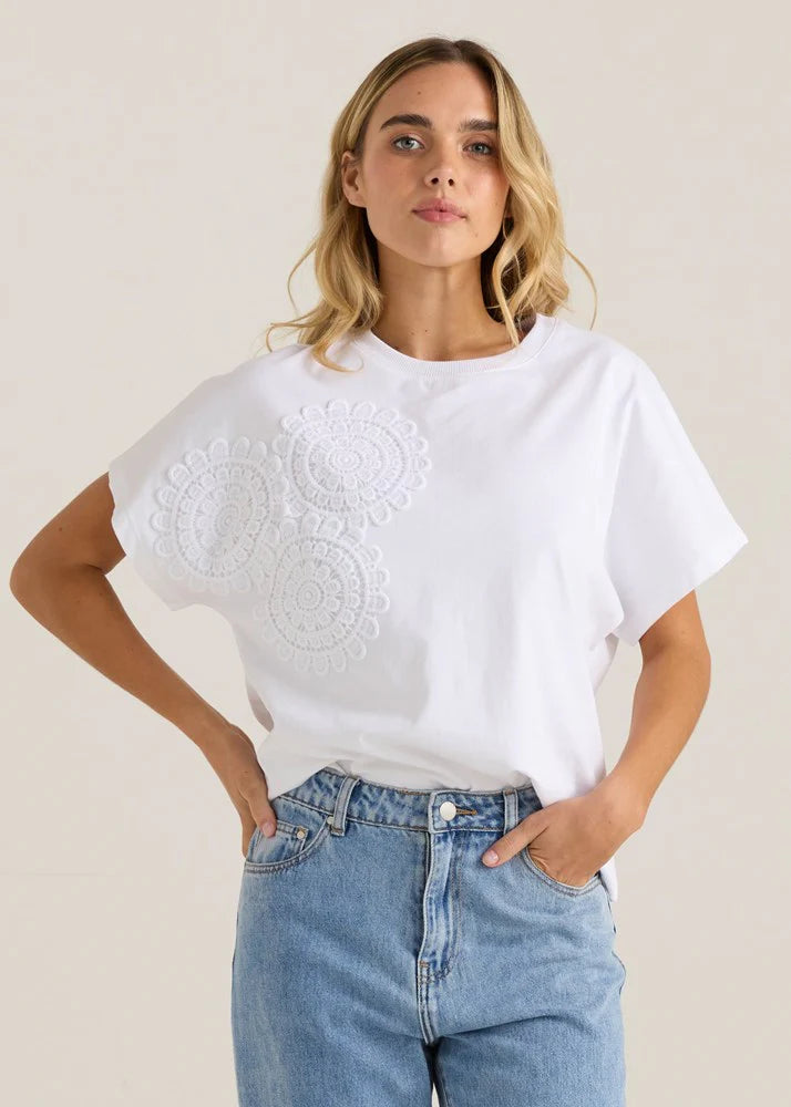 Sass | Mira Crochet Tee