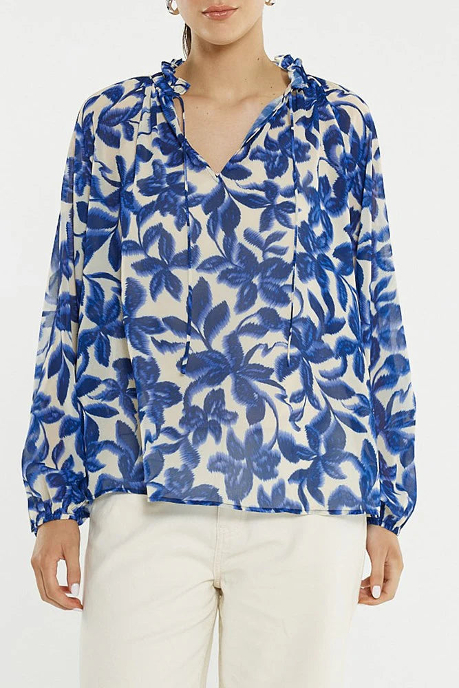Sass | Willow Tie Front Blouse