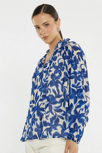 Sass | Willow Tie Front Blouse