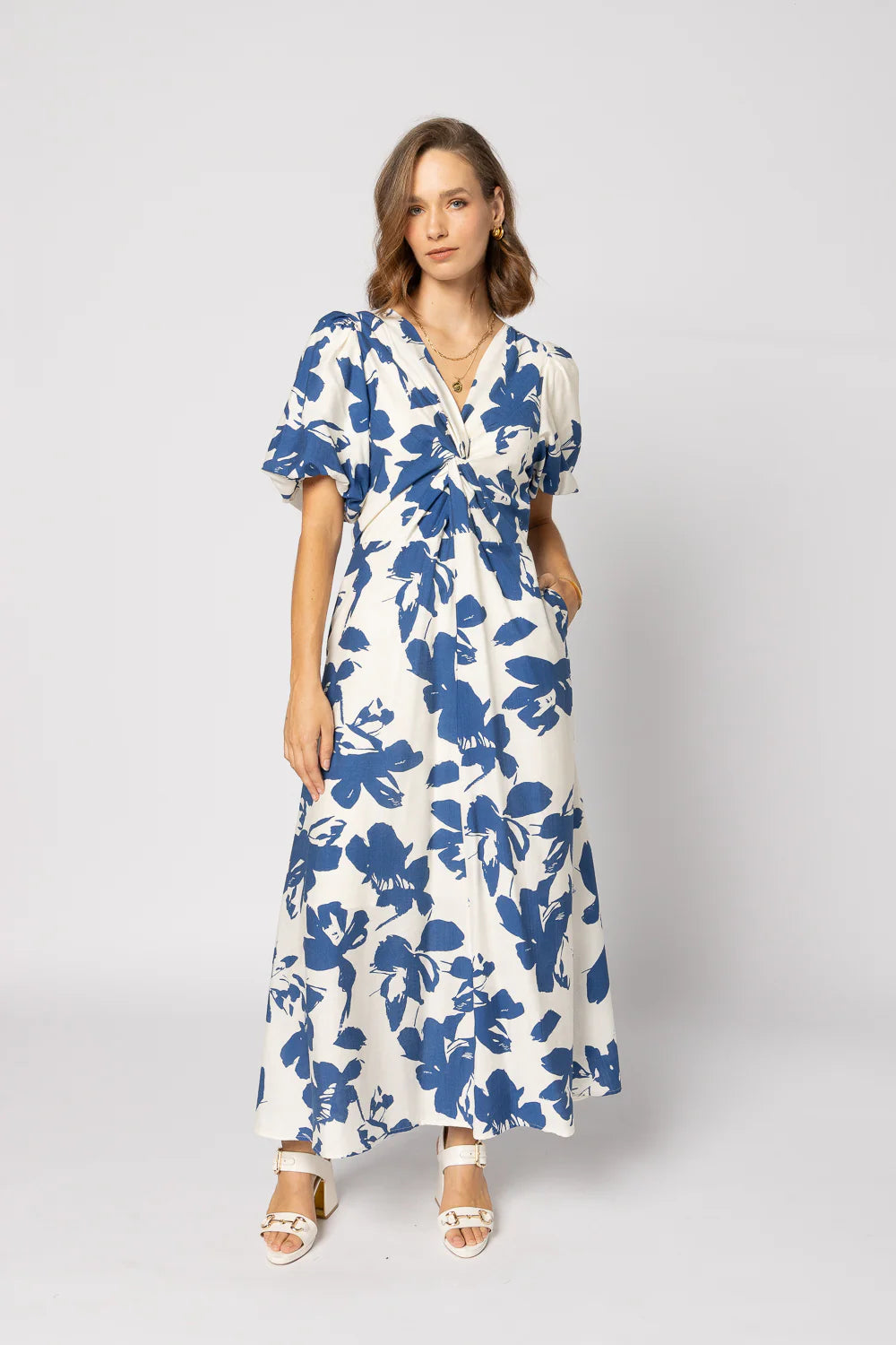 Drama the Label | Halo Dress - Blue Flower