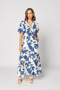 Drama the Label | Halo Dress - Blue Flower