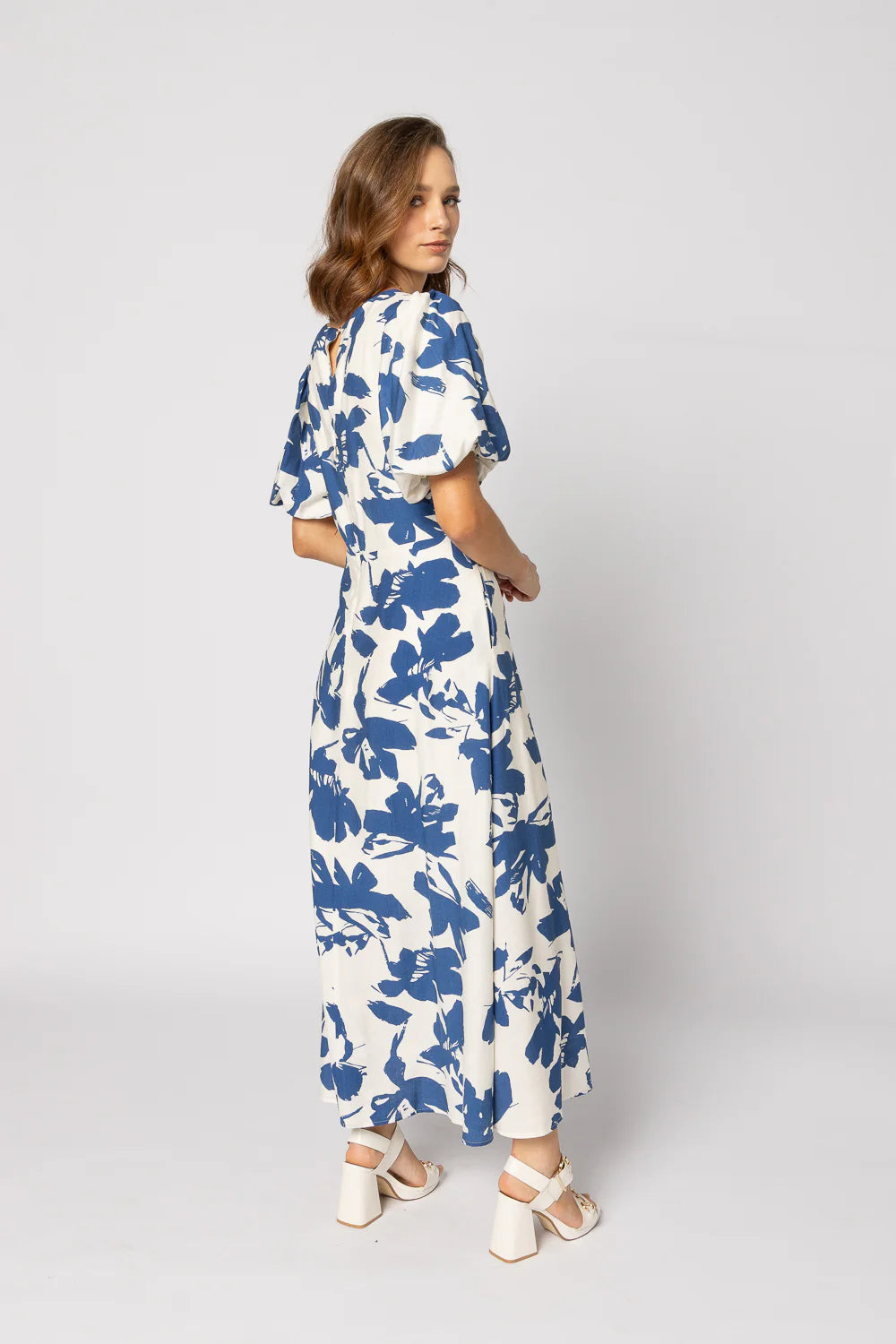 Drama the Label | Halo Dress - Blue Flower