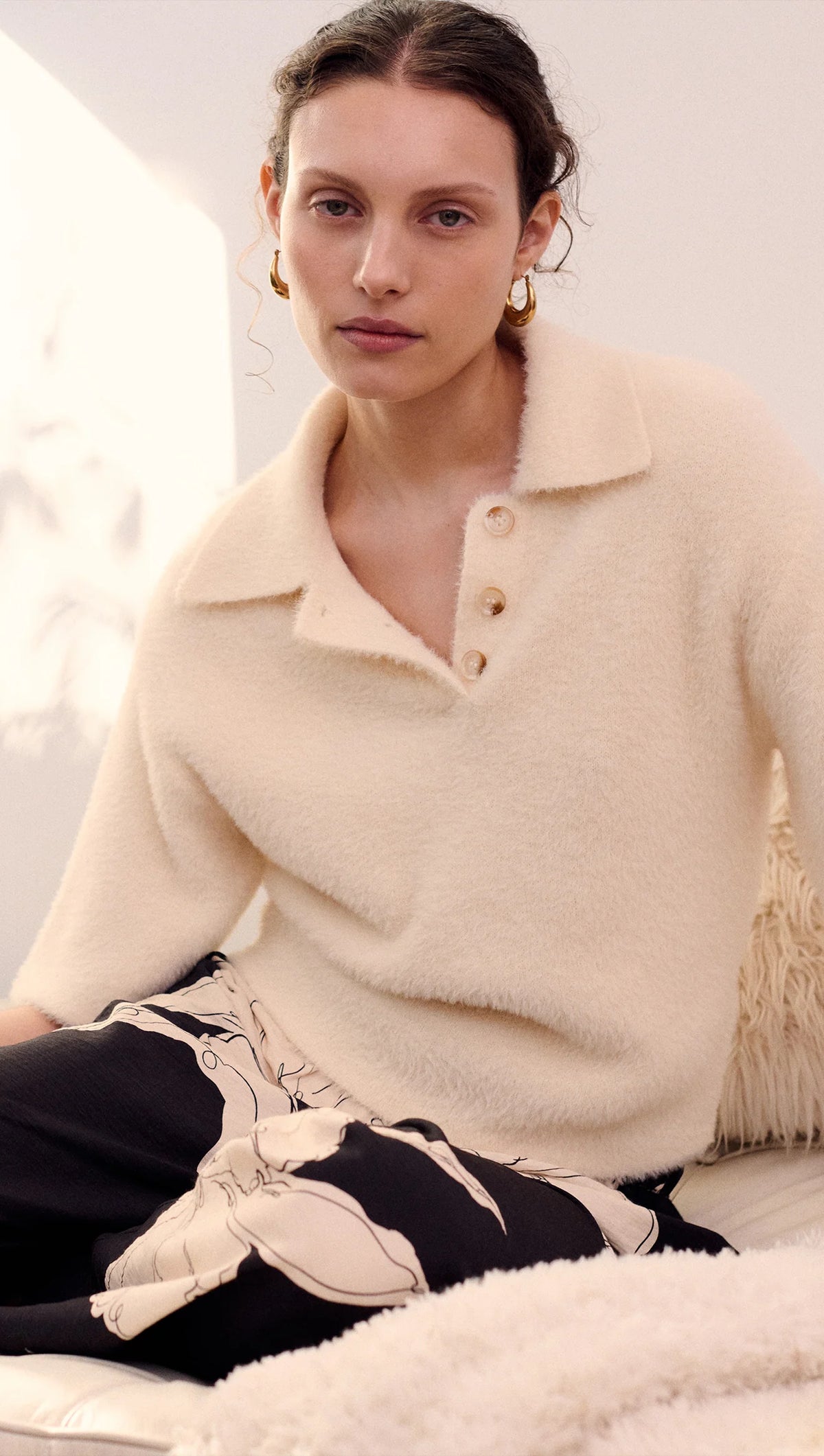 Staple the Label | Celine Polo Knit Top