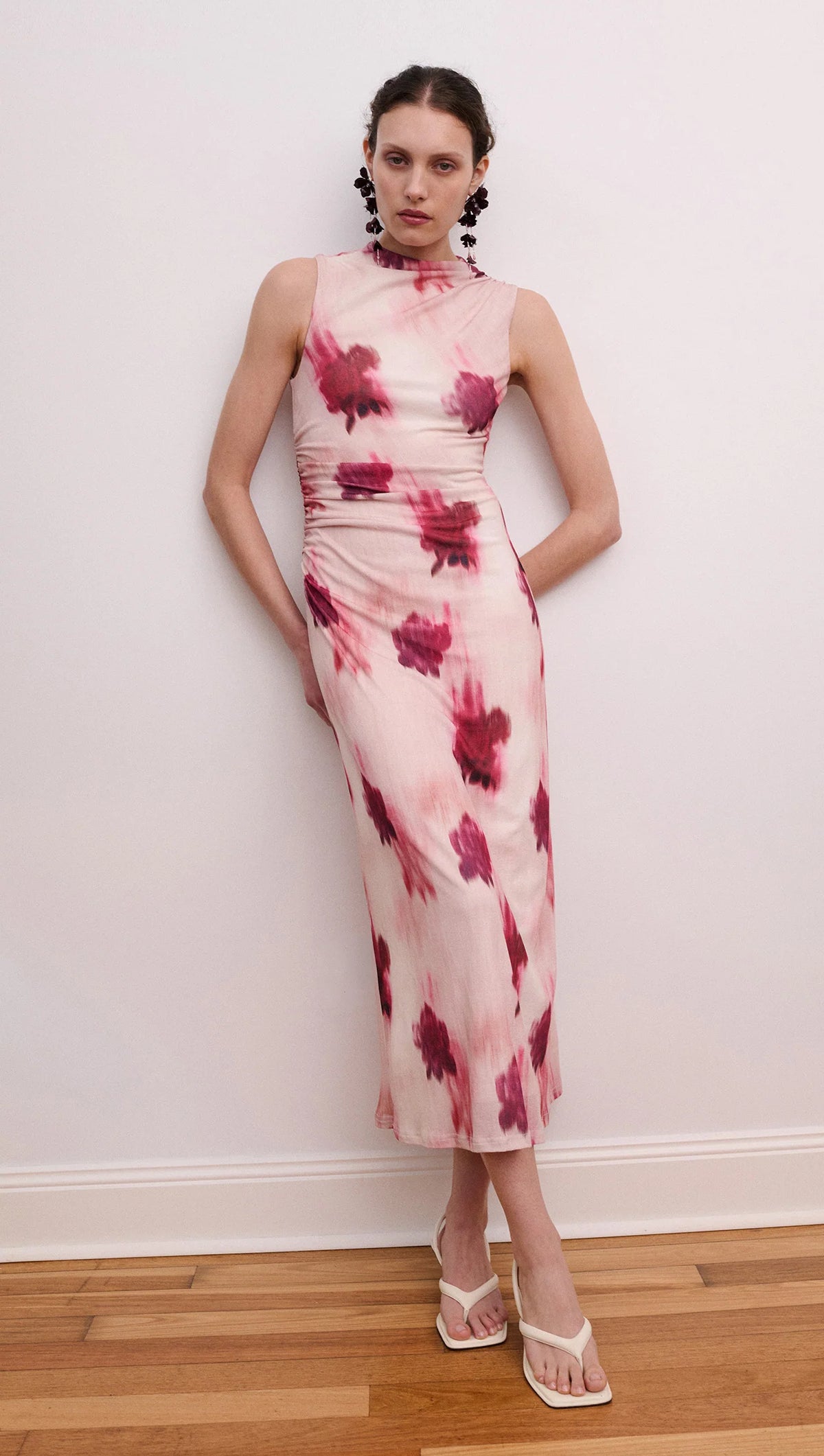 Staple the Label | Ophyria Mesh Midi Dress