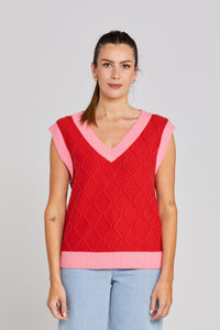 Thing Thing Shackle Vest | Pink Lipstick
