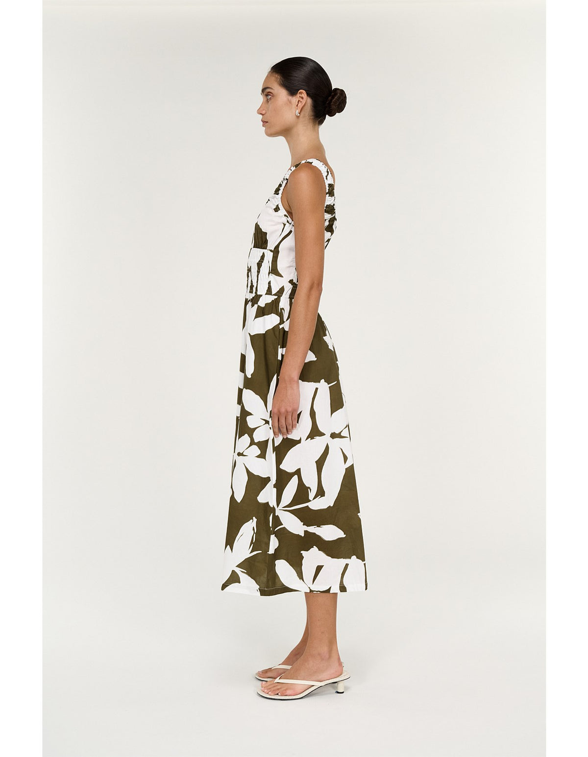 Staple the Label | Liora Shirred Midi Dress