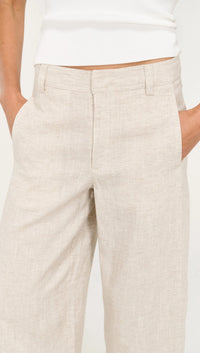 Staple the Label | Neve Linen Barrell Leg Pant