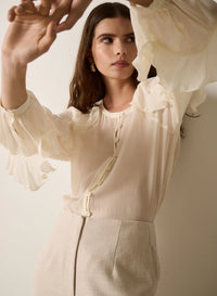 Esmaee | Fortune Ruffle Blouse