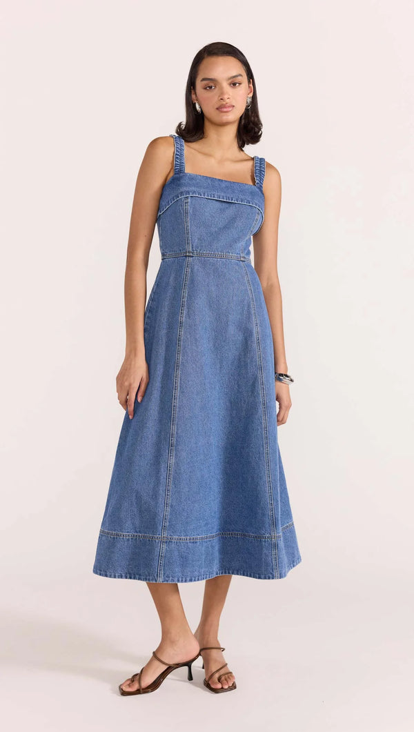 Staple the Label | Tate Denim Midi Dress