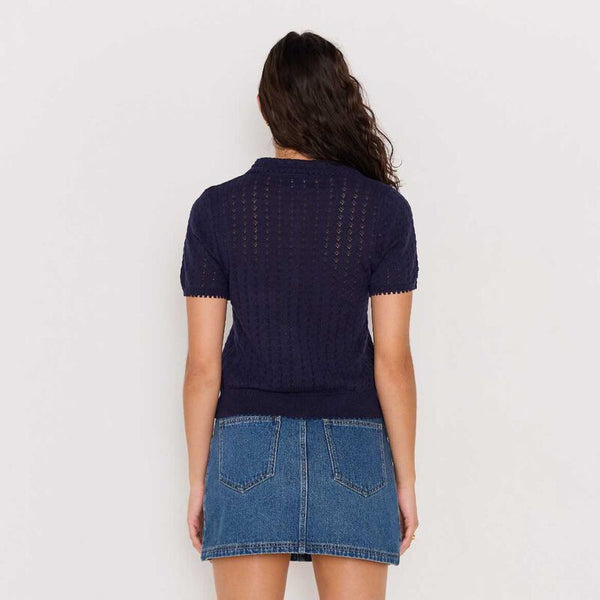 MINKPINK | Lila Pointelle Knit Tee