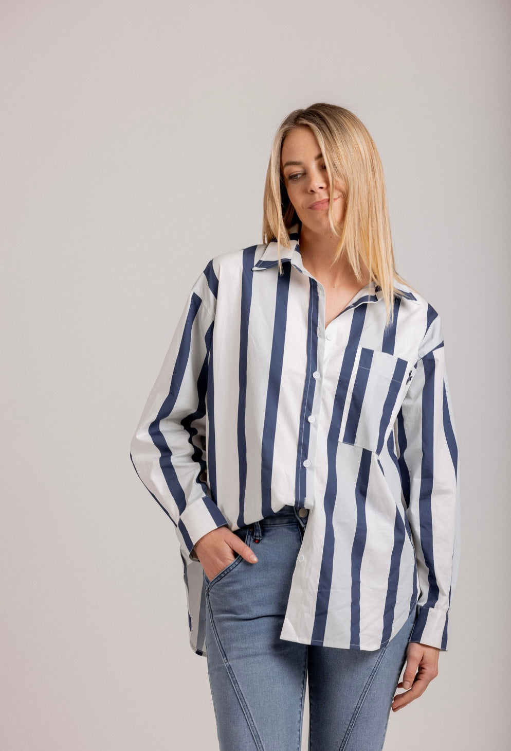 Moss | Maxwell Stripe Shirt