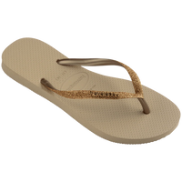 Havaianas | Slim Glitter II Logo Sand Golden Metallic