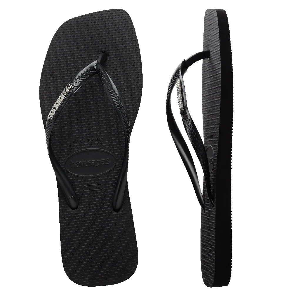 Havaianas | Slim Square Logo Metallic Jandal