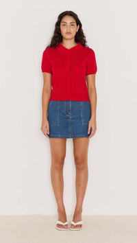 MINKPINK | Lila Pointelle Knit Tee