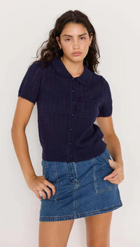 MINKPINK | Lila Pointelle Knit Tee